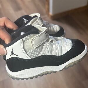 Jordan Kids Black and White Sneakers